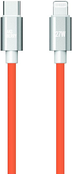 AKSBERRY (6900344950013) X165 USB-C - Lightning 3 A 27W PD 1 м, оранжевый