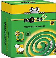 NADZOR Спирали от комаров зеленые (10 шт)