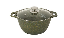 KUKMARA к21tsml а/пр литая 2,0л стекл/кр Trendy style malachite Кастрюля KUKMARA к21tsml а/пр литая 2,0л стекл/кр Trendy style malachite