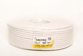 SELENGA RG6 PVC 100 м. белый ВВ2139 Коаксиальный кабель