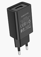 BOROFONE (6974443385663) BA68A Glacier 1USB черный СЗУ