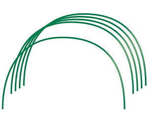 RUSSIA Парниковые Дуги в ПВХ 0,75х0,9м 6 шт. диаметр трубы 10мм 64407 Комплектующие к парникам