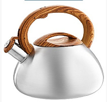 WEBBER BE-0593 со свистком 3л, сатин (12) Чайник со свистком WEBBER BE-0593 со свистком 3л, сатин (12)