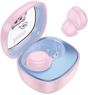 HOCO (6942007645966) EW111 Friendly , Pink Наушники
