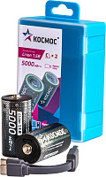 КОСМОС KOCR14Li5000mWh2B черный Аккумулятор