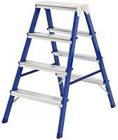 СИБРТЕХ Стремянка двусторонняя 4ст., стальная, Россия 97934 Лестница