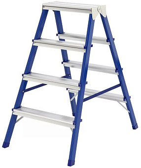 СИБРТЕХ Стремянка двусторонняя 4ст., стальная, Россия 97934 Лестница