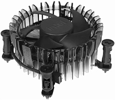 INTEL Кулер для процессора 65W S1700, 4-pin PWM, 90mm fan, Al, LAMINAR RS1, черный, M23905