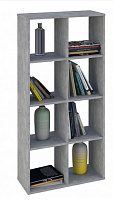 POLINI Стеллаж Polini Home Smart Кубический 8 секции, бетон (1кор) Стеллаж