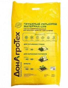 ДОНАГРОТЕХ Нетканый укрывной материал СУФ 60 г/м2 (3,2х10 м) черный (МУЛЬЧА) Нетканый укрывной материал