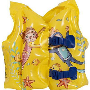 SUNCLUB 32207 (107396) Жилет для плавания надувной детский "Мир океана" 43*35 см 32207 Sunclub