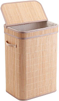 РЫЖИЙ КОТ Корзина для белья складная, узкая, с откидной крышкой, 30*40 см (частичное открытие) (108704)