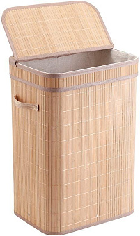 РЫЖИЙ КОТ Корзина для белья складная, узкая, с откидной крышкой, 30*40 см (частичное открытие) (108704)