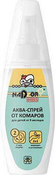 NADZOR АКВА-СПРЕЙ от комаров детский, 100 мл (от 9 мес.) DETALM1 АКВА-СПРЕЙ от комаров детский