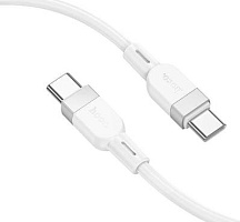 HOCO (6942007636278) X109 USB 3.0A 60W для Type-C Type-C White 1 м Кабель HOCO (6942007636278) X109 USB 3.0A 60W для Type-C Type-C White 1 м