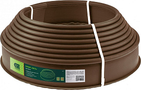 СИБРТЕХ Бордюр Лента , 10 х 1000 см, полиэтиленовый, коричневый 64551 Садовые ограждения