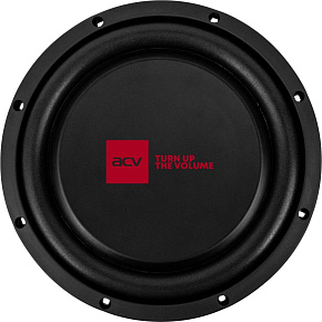 ACV SW-12D2F SLIM 30см/RMS 350Wt/2+2Ом/SPL 88Дб Автосабвуфер