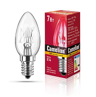 CAMELION (7077) DP-704 BL-4/7W/Е14 Лампа CAMELION DP-704 (Зап.лампа накаливания для ночников, прозрачная, BL-4, 220V, 7W, Е14)