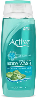 ACTIVE CARE & BEAUTY. Освежение. 400 мл. Green 532302068 Гель для душа ACTIVE CARE & BEAUTY. Освежение. 400 мл. Green 532302068