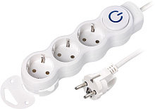 SMARTBUY (SBE-16-3-10m-ZS) 3 роз х 10,0 м - белый Удлинитель