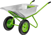 СИБРТЕХ Тачка садово-строительная 2-х колесная, грузоподъемность 230 кг, объем 110 л 689648