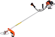 MAXPILER Триммер бензиновый MGT-56 (3,2л.с, 56 см³, 2-т, диск 40 зуб, ремень, неразъемная штанга) Бензотриммер MAXPILER Триммер бензиновый MGT-56 (3,2