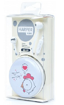HARPER KIDS HK-39 белый Наушники-гарнитура