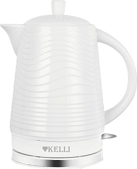 KELLI KL-1809 белый Керамический чайник