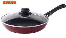 SCOVO СЭ-030 expert со стекл. крышкой д.28 см Сковорода