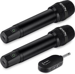 SVEN MK-742, черный (2.4GHz, 180mAh) Набор микрофонов