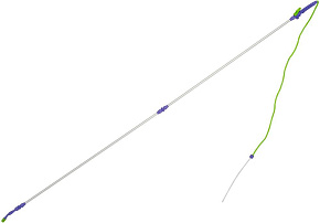 PALISAD для опрыскивателя телескопическая, универсальная, алюминиевая, 2,5 м, BASE 64752