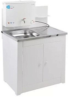 АКВАТЕКС ДУЭТ (бак антикорроз. с ЭВН+мойка нерж.) белый Умывальник