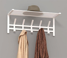 ЗМИ Торонто 21 с полкой белая ВСПТ21 Вешалка настенная