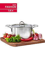 TIMA FASHION 3,6л, матовая, с крышкой FM-20 Кастрюля "FASHION" матовая, с крышкой TIMA Кастрюля "FASHION" 3,6л, матовая, с крышкой FM-20
