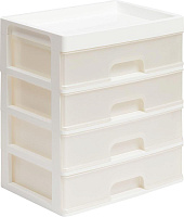 VIOLET для мелочей 4 ящика (белый/перламутр) 340406 Органайзер