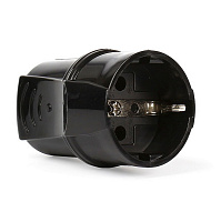 SMARTBUY (SBE-16-S01-bz) Штепсельное гнездо с заземлением черное 16А 250В Розетка