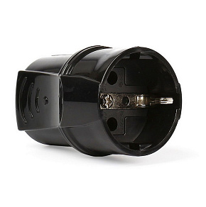 SMARTBUY (SBE-16-S01-bz) Штепсельное гнездо с заземлением черное 16А 250В Розетка