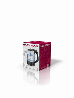 BACKMAN BM-TEA 728 (1,8л. стекло) Чайник электрический