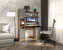 БИТЕЛ СТОЛ СК 7 ДУБ ЗОЛОТОЙ КРАФТ/БЕТОН Компьютерный стол