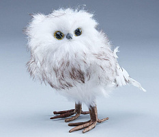 МИРРЭЙ Сова, 10x8x15 см. коричневый/белый (4630270058980)