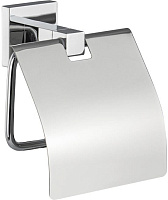 GFMARK 84003 Держатель туалетной бумаги с экраном, на квадратном основании, цвет ХРОМ