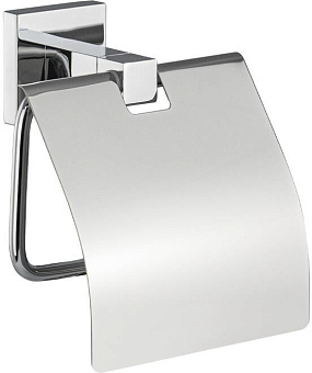 GFMARK 84003 Держатель туалетной бумаги с экраном, на квадратном основании, цвет ХРОМ