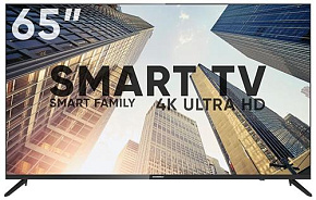 SOUNDMAX SM-LED65M02SU UHD SMART безрамочный LED телевизор