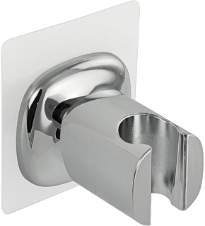 САНАКС 1021 Кронштейн для душевой лейки пластиковый поворотный с комбинированным креплением цвет ХРОМ Кронштейн для душевой лейки