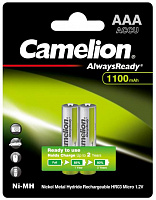 CAMELION (15037) Always Ready AAA-1100mAh Ni-Mh BL-2 Аккумуляторы