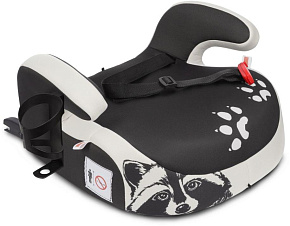 SIGER KRES3996 Бустер Fix Lux гр.III, енот серый, бежевый Детское автомобильное кресло