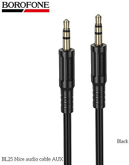BOROFONE (6941991124754) BL25 AUX 3.5mm 1.0м Black