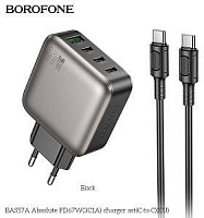BOROFONE (6941991116292) BAS57Aaa 1USB+3Type-C 3.0A PD67W White