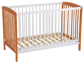 POLINI Кроватка детская Polini kids Simple 101, белый-бук (1кор) Кроватка