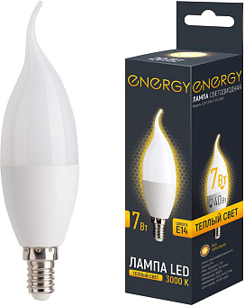 ENERGY LED С37W-7-E14-3000 (109323) Лампа светодиодная